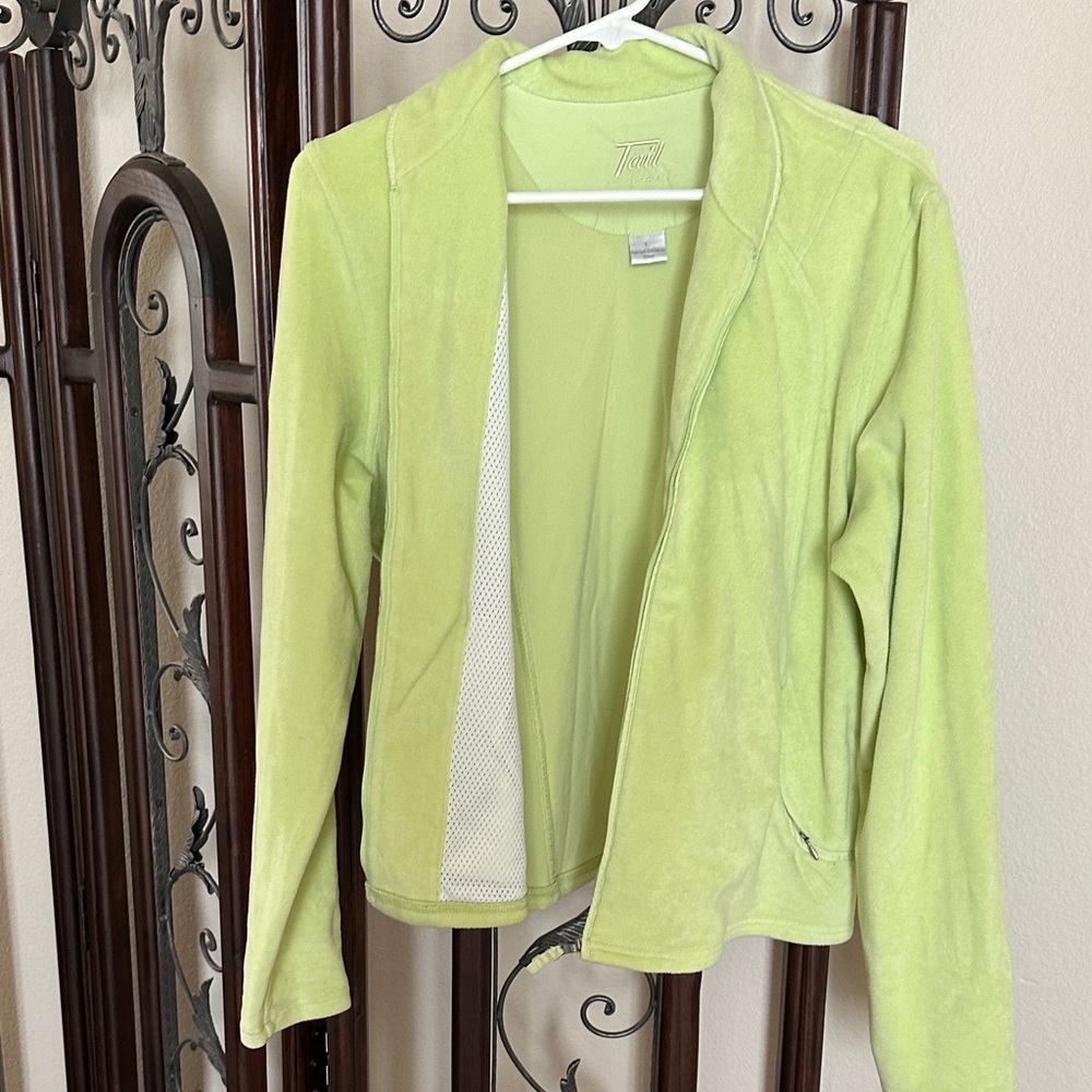 Lime Green Women's Zip-Front Jacket